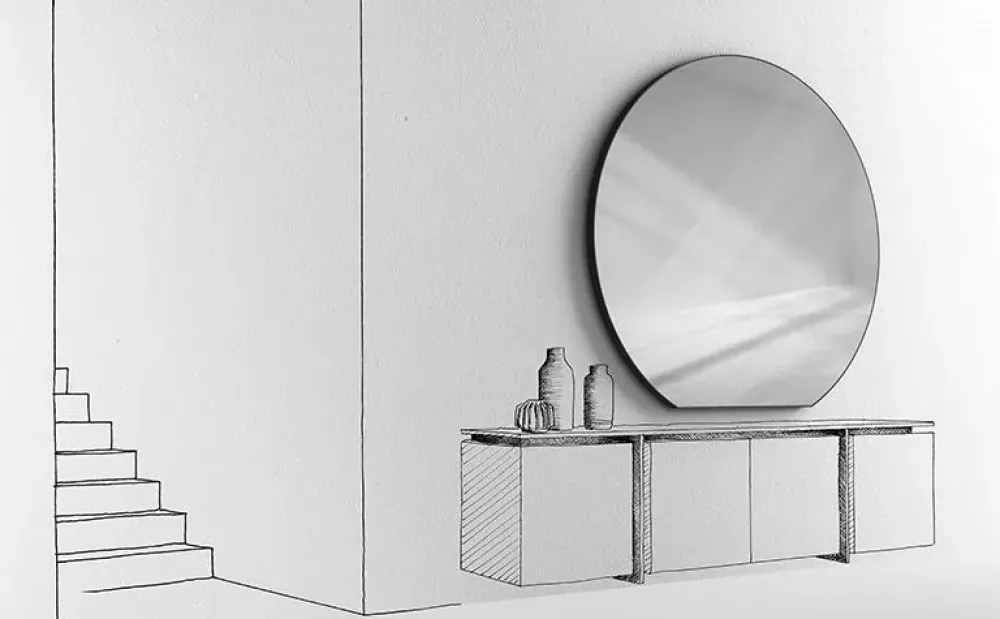 Specchio Sunset di in stile design SCONTATO^Minotti Italia Hot