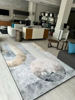 Tappeto modello Modello clock di inkiostro bianco con sconti imperdibili^Adriani e Rossi Outlet