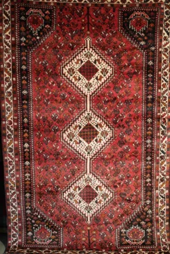 Online Tappeto rettangolare classico in lana Persiano Shiraz cm.165x255 di a prezzo Outlet Tappeti