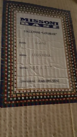 Tappeto rettangolare  moderno Agave   a prezzo Outlet^Missoni Tappeti Discount