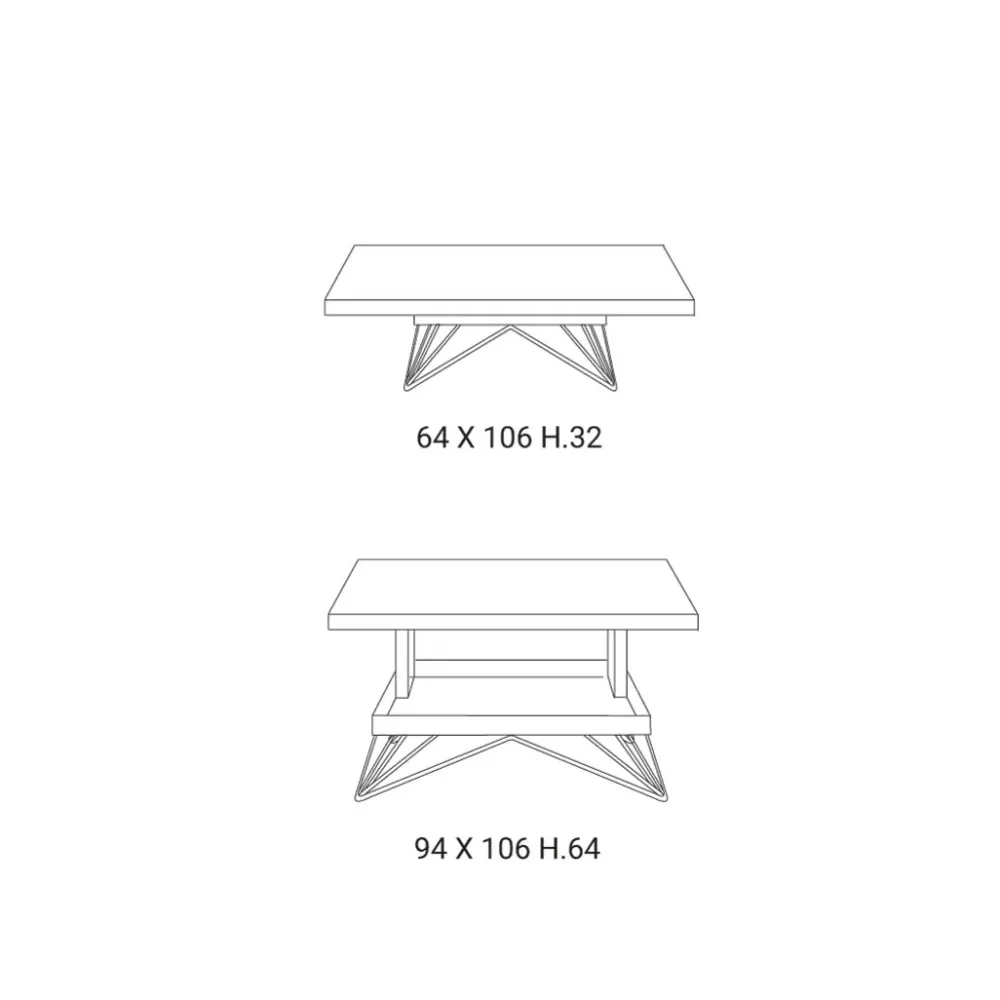Tavolino design modello Ray di scontato^Easyline Discount