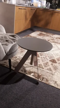 Sale Tavolino in laccato opaco Basalto casa in Offerta Outlet Tavolini