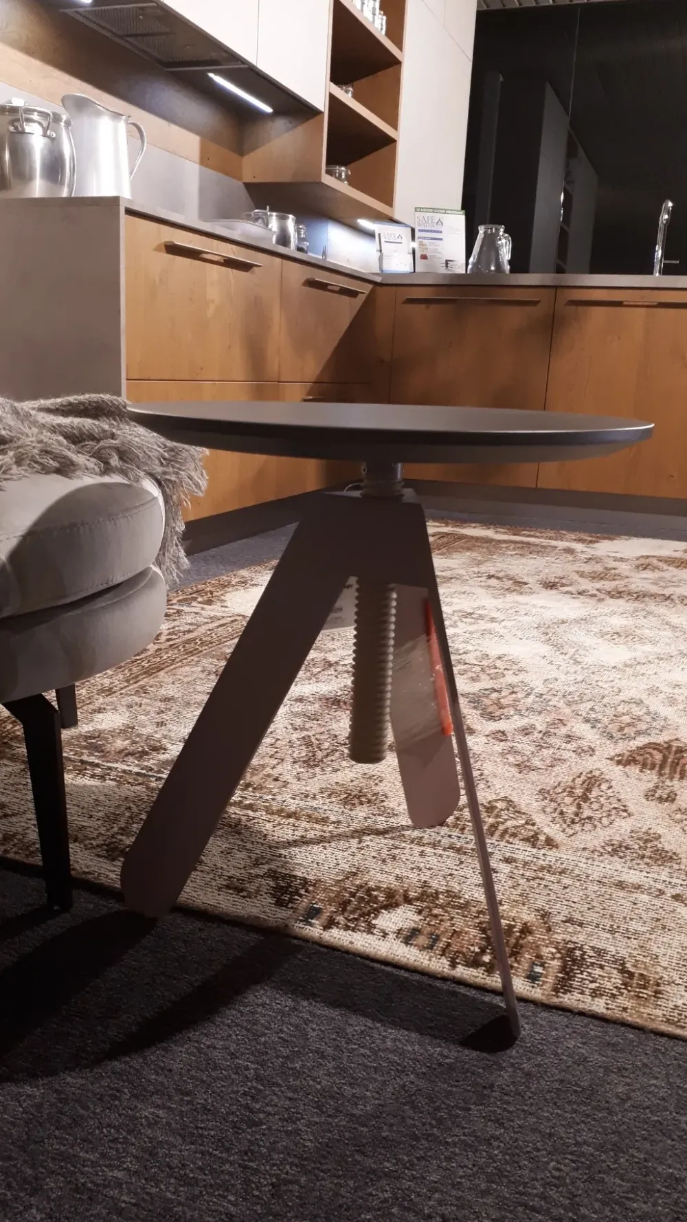 Sale Tavolino in laccato opaco Basalto casa in Offerta Outlet Tavolini