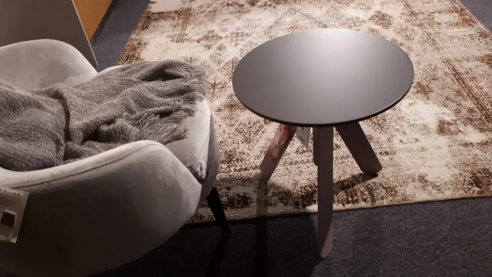 Sale Tavolino in laccato opaco Basalto casa in Offerta Outlet Tavolini