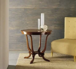 Tavolino in stile classico modello Tavolino rotondo liberty in noce scontato del 40% di con sconti imperdibili^Artigianale Hot