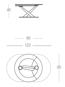 Clearance Tavolino in stile design modello Abra di con sconti imperdibili Tavolini