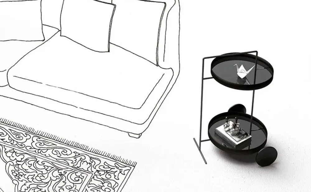 Outlet Tavolino in stile design modello Atollo di con sconti imperdibili Tavolini