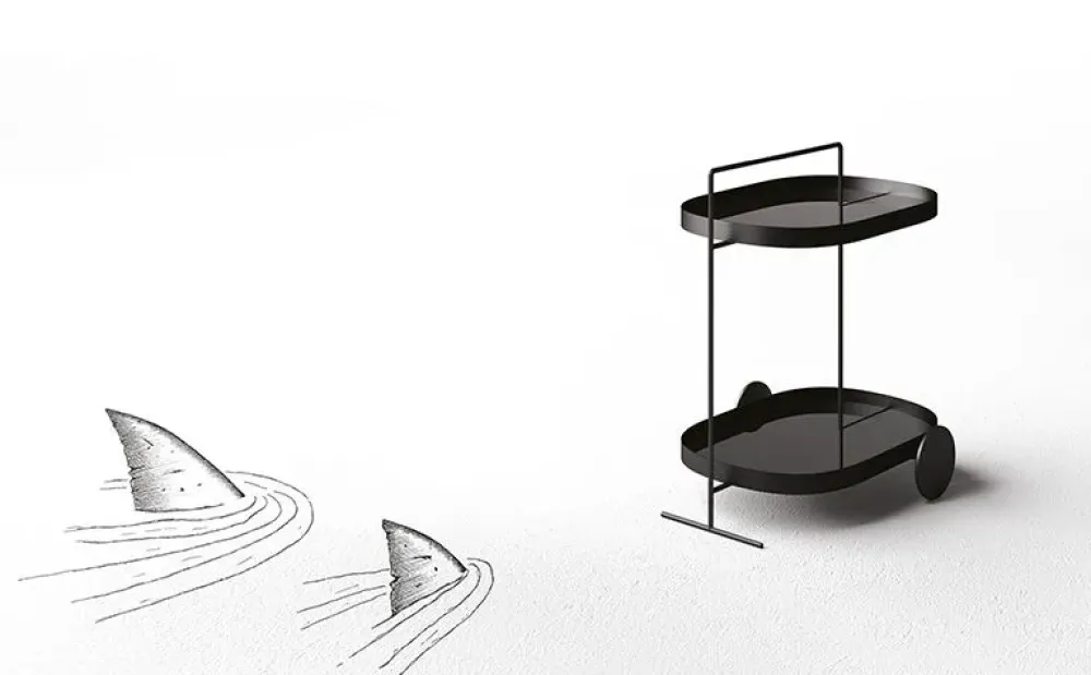 Outlet Tavolino in stile design modello Atollo di con sconti imperdibili Tavolini