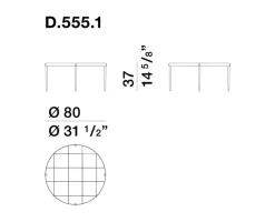 Molteni & C Tavolino modello D.555.1 di a prezzo scontato- Tavolini