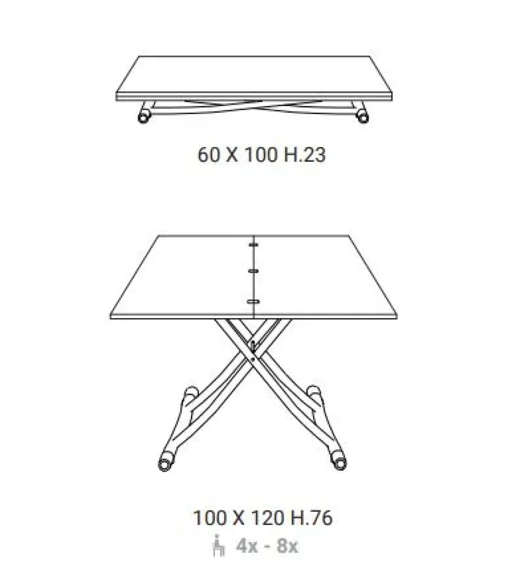 Tavolino modello Sydney di a prezzo ribassato^Ozzio Outlet