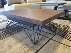 Tavolino moderno Ray corten di a prezzo scontato Tavolini