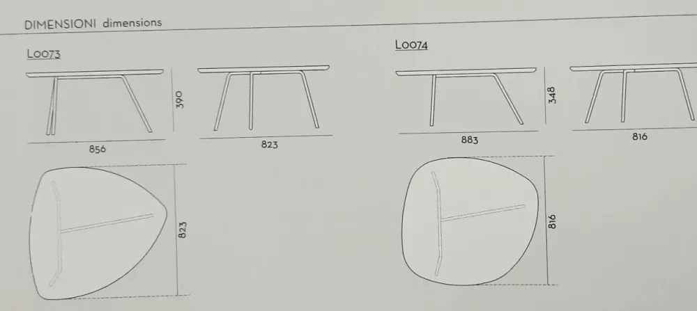 Maronese ACF Tavolino Stone del marchio a prezzi outlet- Tavolini