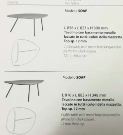 Maronese ACF Tavolino Stone del marchio a prezzi outlet- Tavolini