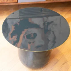 Tavolino Tavolino verdone acciaio con finitura a smalto  della firma in offerta^Artigianale New