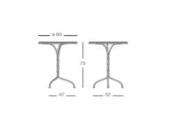 Clearance Tavolino Tavolino vigna bianco diam.60 dell'azienda a prezzi outlet - 56% Tavolini