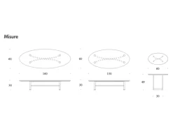 Tavolino modello Parioli in OFFERTA OUTLET Tavolini