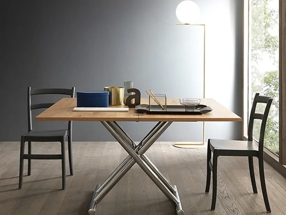 Online Tavolino trasformabile in tavolo in legno Universe in Offerta Outlet Tavoli