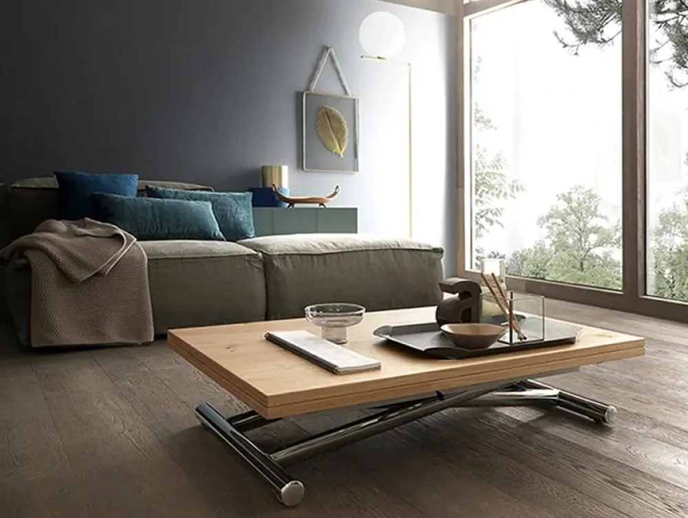 Online Tavolino trasformabile in tavolo in legno Universe in Offerta Outlet Tavoli