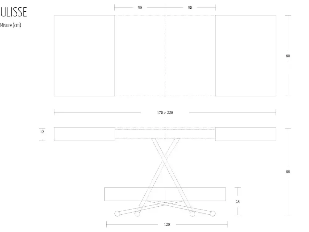 Tavolino Ulisse dell'azienda a prezzi convenienti^Altacom Outlet