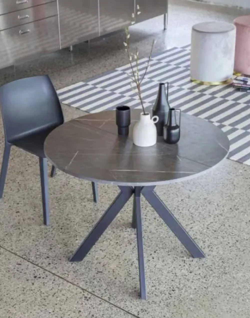 Tavolo 644 micro round * in laminato Rotondo allungabile scontato 30%^La Seggiola Clearance