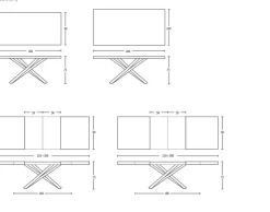 Altacom Tavolo allungabile Fahrenheit- Tavoli