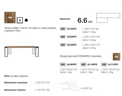 Outlet Tavolo allungabile Frame di a prezzo riservato Tavoli