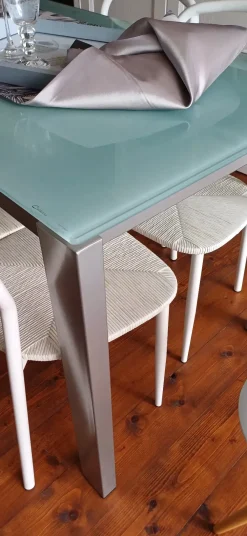 Calligaris Tavolo Baron in vetro Rettangolare allungabile- Tavoli