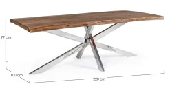 Bizzotto Tavolo Tavolo arkansas PREZZI OUTLET- Tavoli