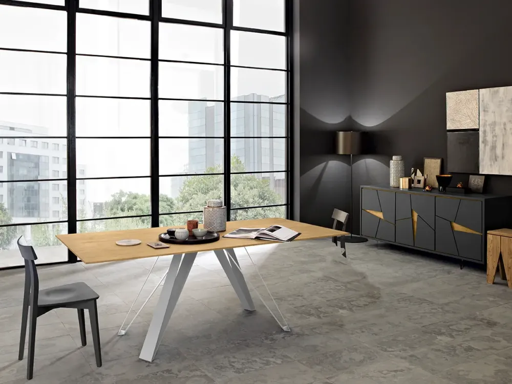 Tavolo Blade in legno Allungabile scontato 81%^Mobilia Web Sale