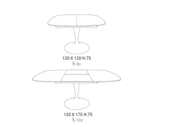 Ozzio Tavolo Bravo in OFFERTA OUTLET- Tavoli
