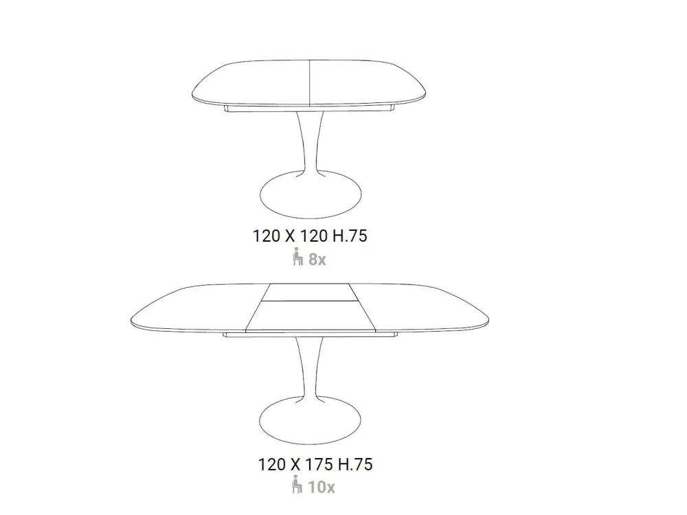 Ozzio Tavolo Bravo in OFFERTA OUTLET- Tavoli