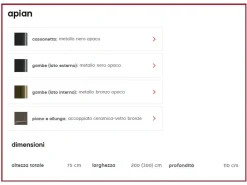 Best Tavolo con piano in ceramica rettangolare, OUTLET! Tavoli