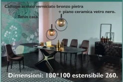 Tonin Casa Tavolo Calliope a prezzo scontato 33%- Tavoli