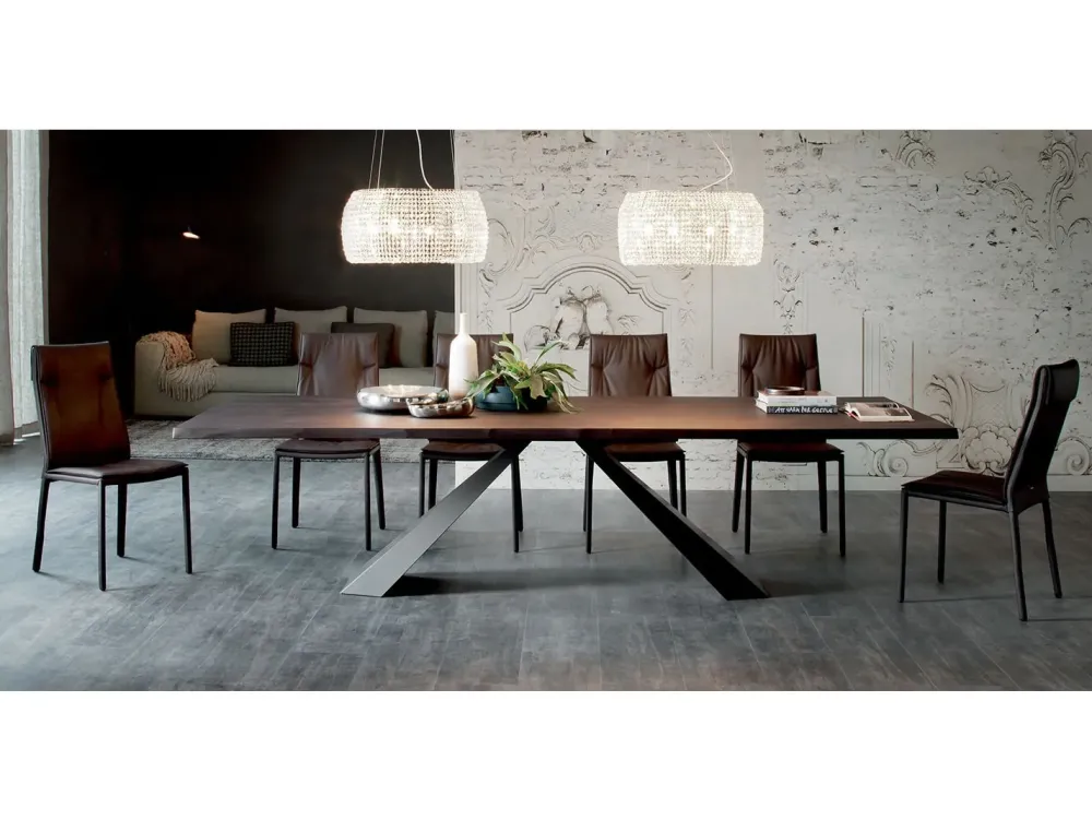 Online TAVOLO Cattelan Eliot wood SCONTATO a PREZZI OUTLET Tavoli