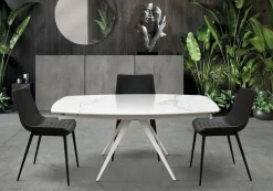 Sale Tavolo ceramica quadrato, statuario allungabile. a prezzo scontato. Tavoli