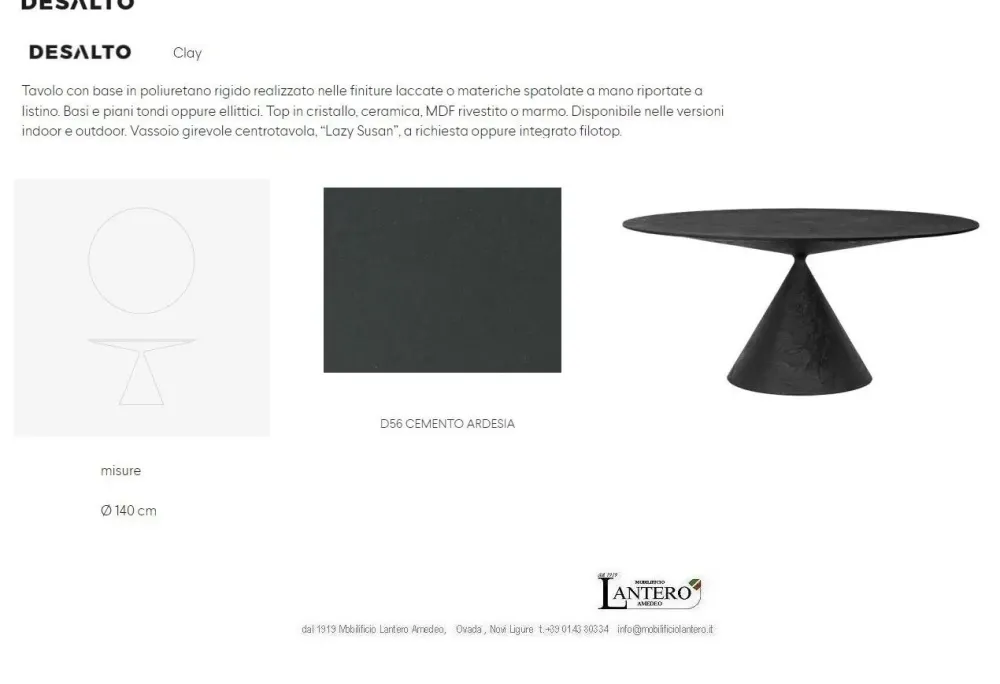 Best Tavolo Clay in altri materiali Fisso Tavoli