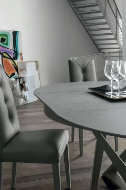 Online Tavolo con piano in altri materiali rotondo di a PREZZO OUTLET Tavoli