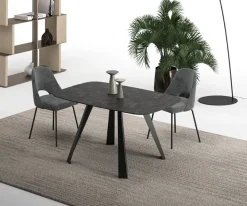 Easyline Tavolo con piano in altri materiali quadrato di a PREZZO OUTLET- Tavoli