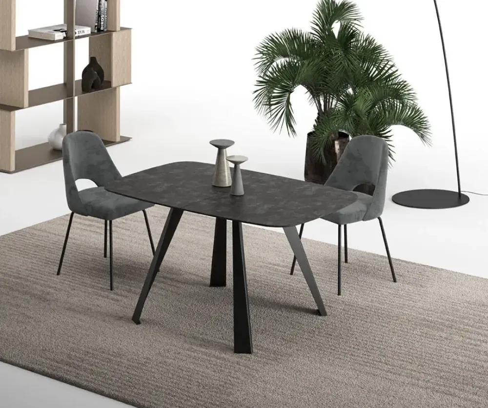 Easyline Tavolo con piano in altri materiali quadrato di a PREZZO OUTLET- Tavoli