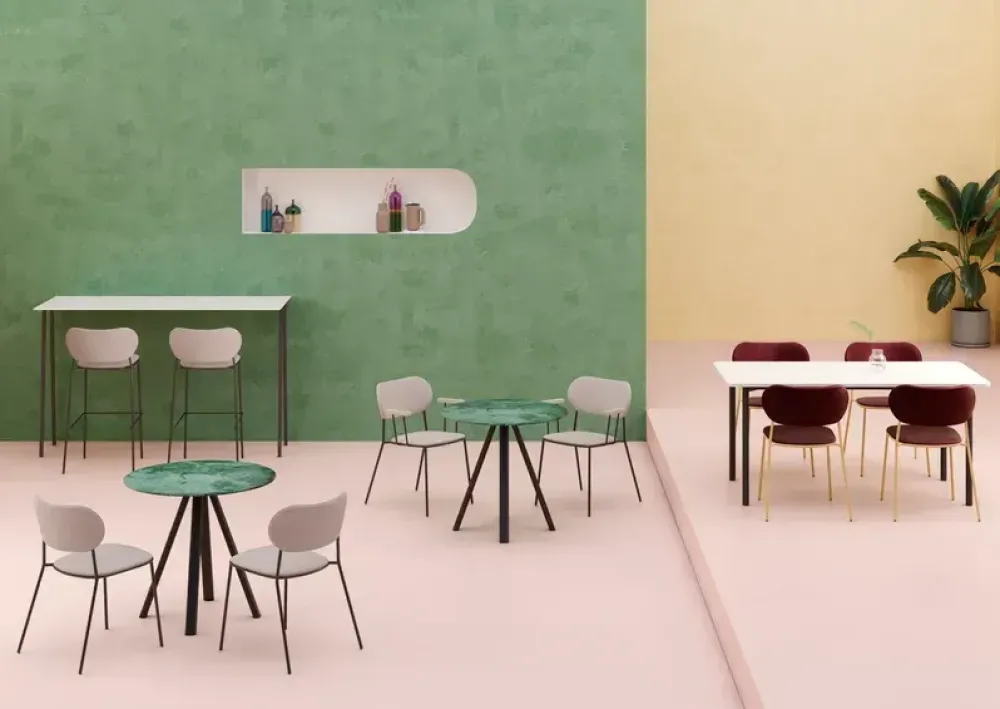 Tavolo con piano in altri materiali rettangolare di a PREZZO OUTLET^Gaber Best