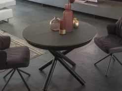 Altacom Tavolo con piano in laminato rotondo di a PREZZO OUTLET- Tavoli