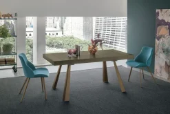 Tavolo con piano in laminato rettangolare di a PREZZO OUTLET^Collezione esclusiva New