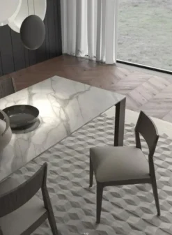 Artigianale Tavolo con piano in marmo rettangolare di a PREZZO OUTLET- Tavoli