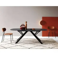 Artigianale Tavolo con piano in marmo rettangolare di a PREZZO OUTLET- Tavoli