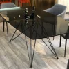 Clearance Tavolo con piano in vetro rettangolare di a PREZZO OUTLET Tavoli