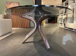 Clearance Tavolo con piano in vetro ellittico di a PREZZO OUTLET Tavoli