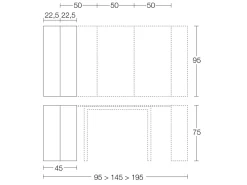 Discount Tavolo consolle modello David a prezzo Outlet Consolle