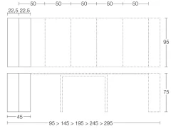 Discount Tavolo consolle modello David a prezzo Outlet Consolle