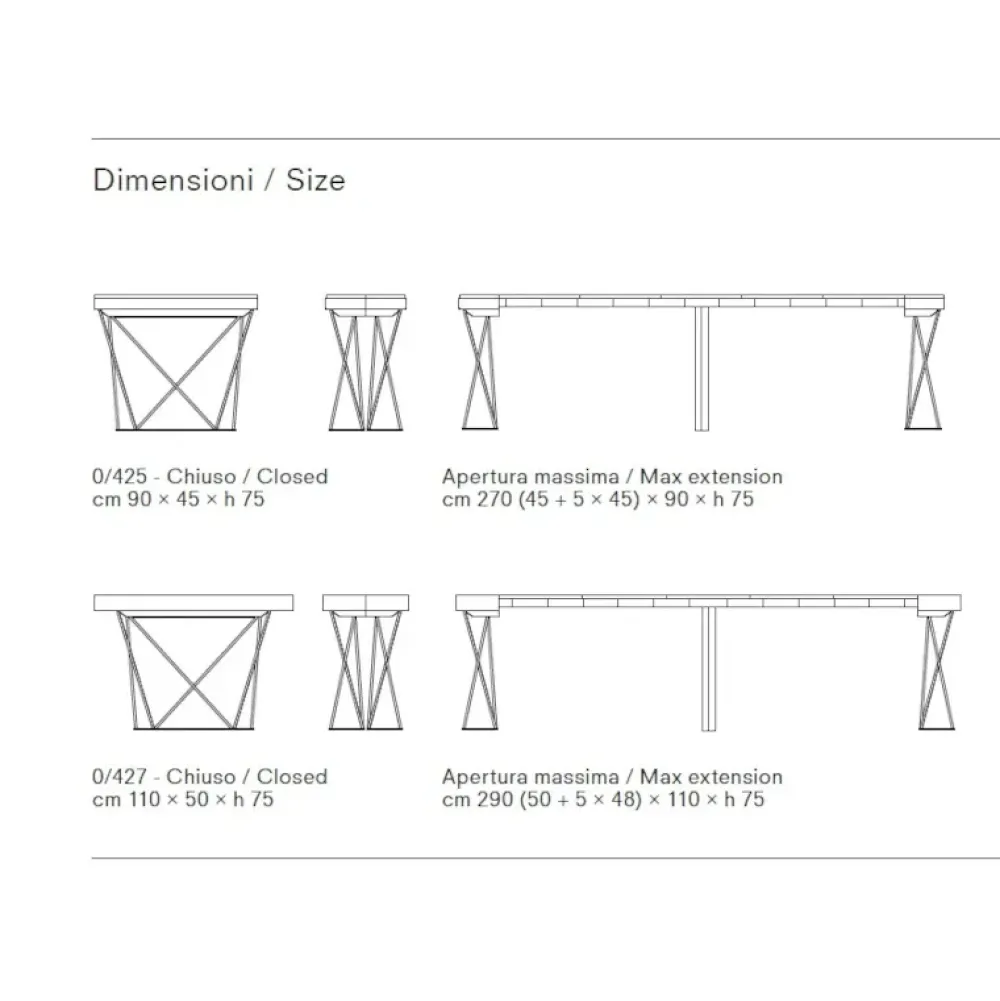 Online Tavolo consolle modello Excel 110 a prezzo scontato Consolle
