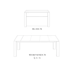 Sale Tavolo consolle modello Slimmy a prezzo Outlet Consolle